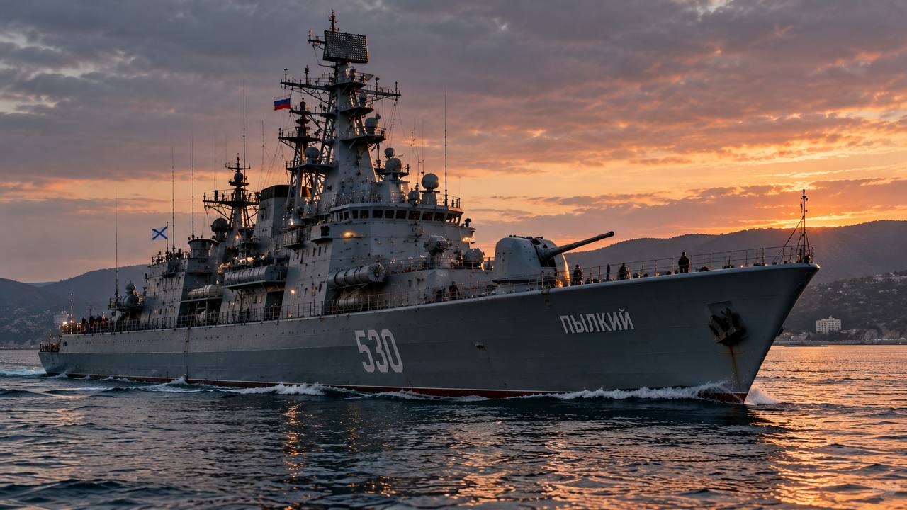 Визуальный образ корабля с названием «Пылкий»