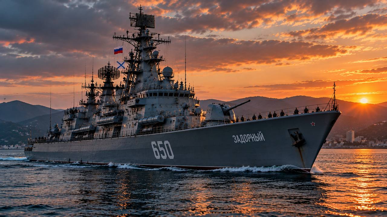 Визуальный образ корабля с названием «Задорный»